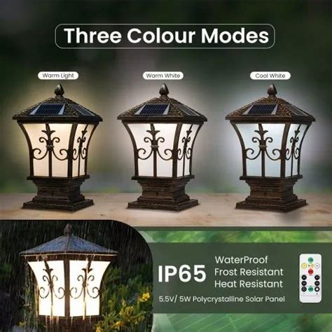 main gate solar light|Homehop 10W Solar Antique Main Gate Pillar Lights .